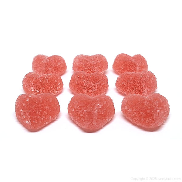 Cœurs Rouge acidulés